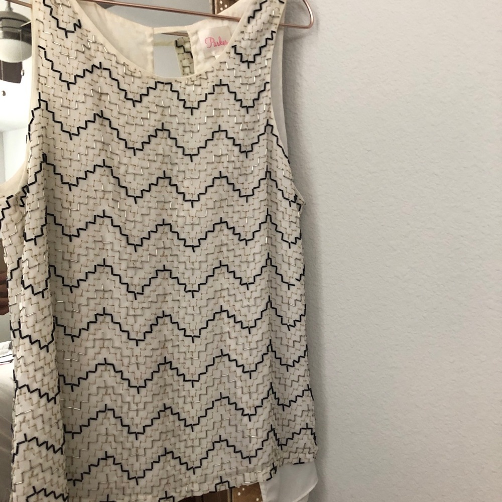Open back beaded top